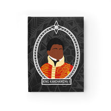 Load image into Gallery viewer, Tribal King Kamehameha II Journal - Ruled Line (Black)
