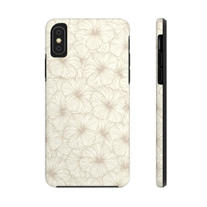 Hibiscus Phone Case (Off White)