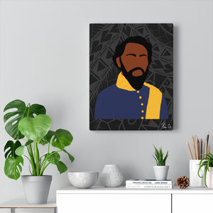 King Kamehameha IV Canvas Gallery Wraps (Black)