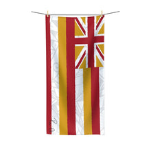 Load image into Gallery viewer, Tribal Flag Polycotton Towel (White)
