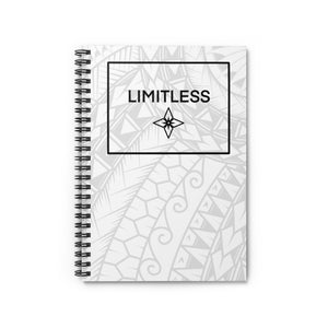 Tribal LIMITLESS Square Spiral Notebook - Ruled Line (White)