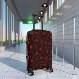 Hibiscus Suitcase (Red Outline)