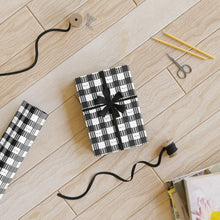 Load image into Gallery viewer, Kanaka Plaid Wrapping Paper (White)

