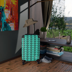 ‘Io Script Suitcase (Teal)