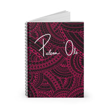 Load image into Gallery viewer, Tribal Spiral Notebook - Ruled Line (Pink)
