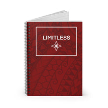 Load image into Gallery viewer, Tribal LIMITLESS Square Spiral Notebook - Ruled Line (Red)
