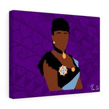 Load image into Gallery viewer, Queen Liliuokalani Canvas Gallery Wraps (Purple)
