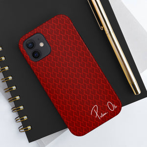 Spear Script Phone Case (Red)