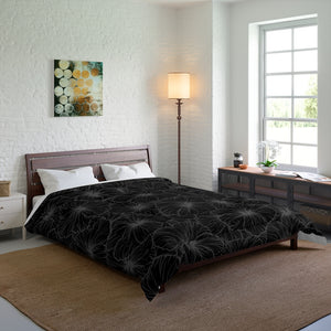 Hibiscus Comforter (Gray)