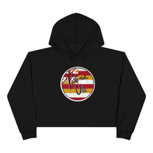 Load image into Gallery viewer, Kanaka Kollection Palena ‘Ole Flag Cropped Hoodie (White)
