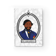 Load image into Gallery viewer, Tribal King Kamehameha III Journal - Ruled Line (White)
