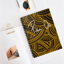 Load image into Gallery viewer, Tribal Spiral Notebook - Ruled Line (Yellow)
