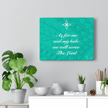 Load image into Gallery viewer, Scripture Canvas Gallery Wraps (Teal)

