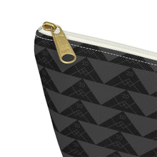 Load image into Gallery viewer, ‘Io Script Accessory Pouch w T-bottom (Gray)
