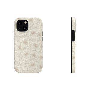 Hibiscus Phone Case (Off White)