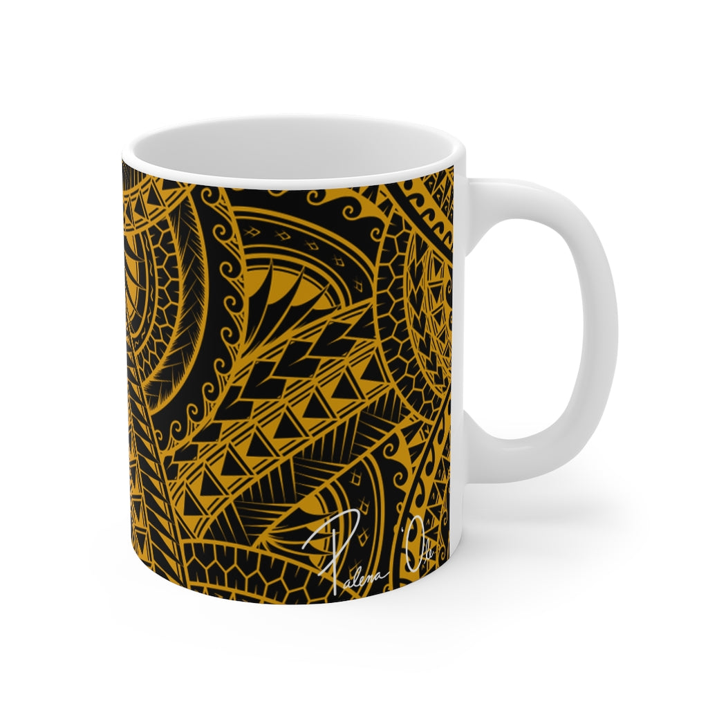 Tribal Graphic Mug 11oz (Yellow)
