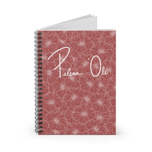 Hibiscus Spiral Notebook - Ruled Line (Light Pink)