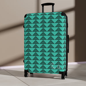 ‘Io Script Suitcase (Teal)