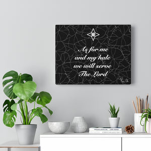 Dark Kalo Scripture Canvas Gallery Wraps