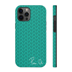 Spear Script Phone Case (Teal)