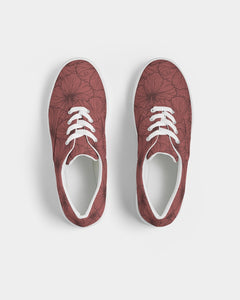 Hibiscus Women's Lace Up Canvas Shoe (Pink)