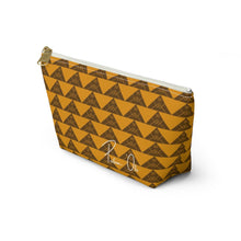 Load image into Gallery viewer, ‘Io Script Accessory Pouch w T-bottom (Yellow)
