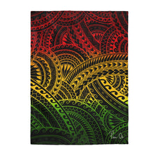 Load image into Gallery viewer, Tribal Velveteen Plush Blanket (Reggae)
