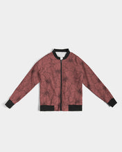 Load image into Gallery viewer, Hibiscus Women&#39;s Bomber Jacket (Pink)
