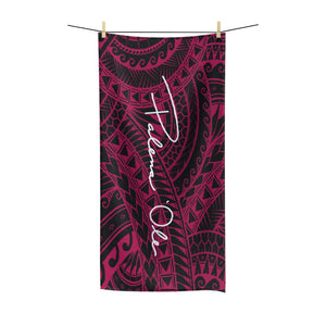 Tribal Polycotton Towel (Pink)