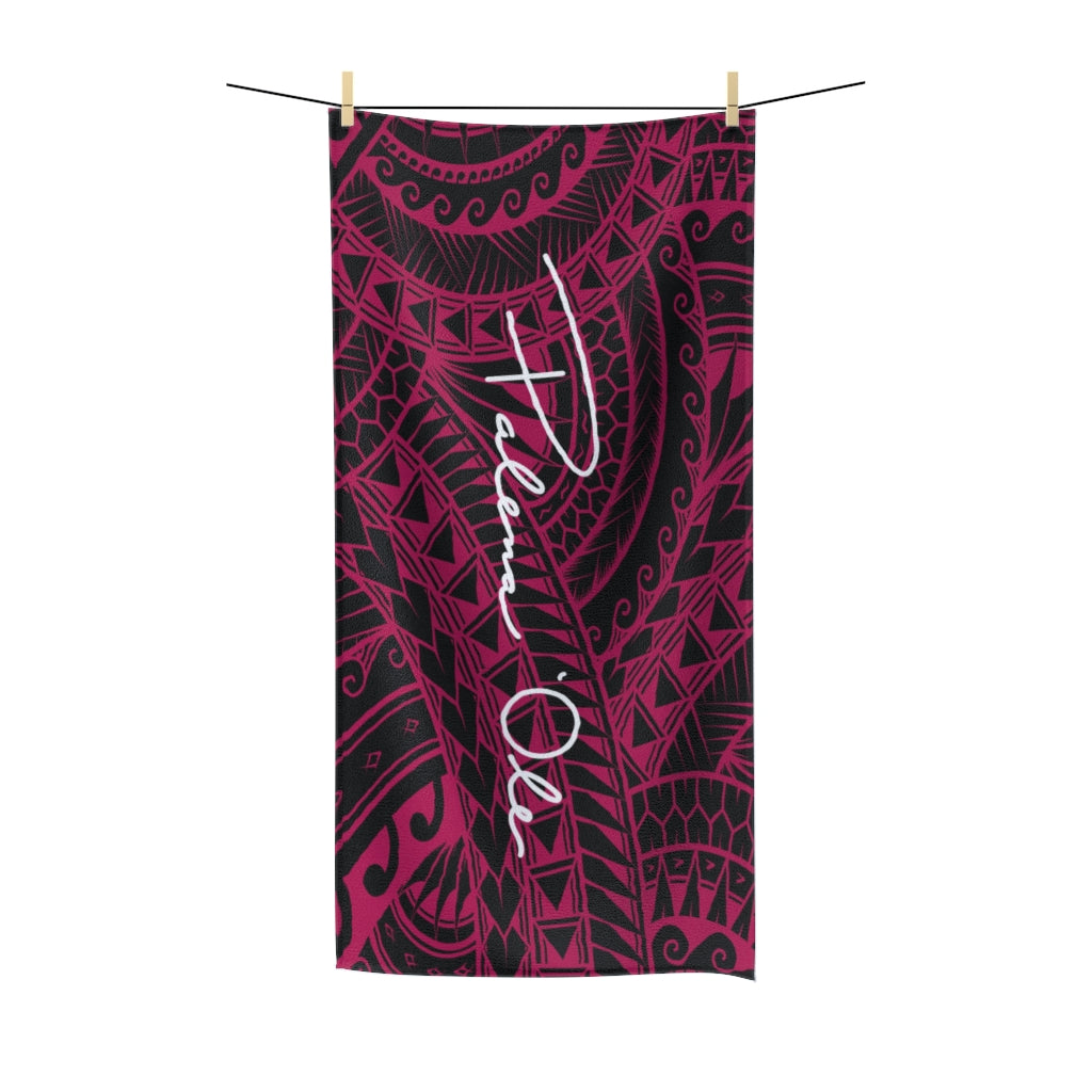 Tribal Polycotton Towel (Pink)