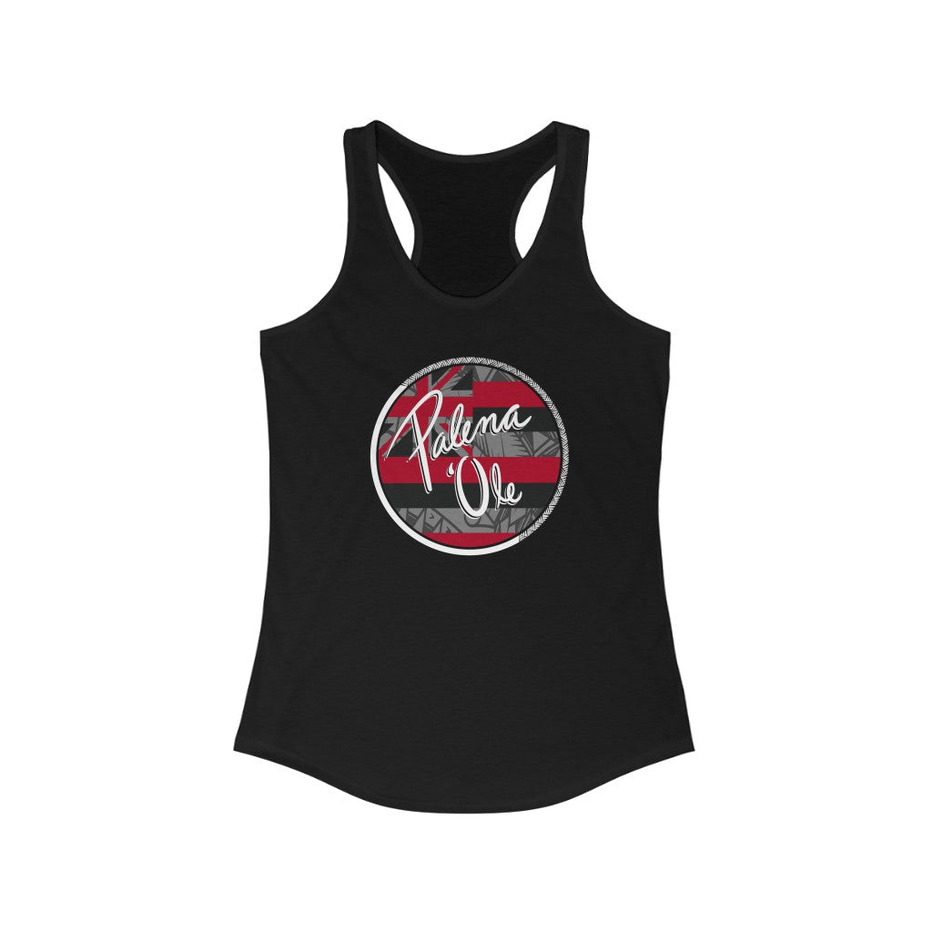 Kanaka Kollection Palena ‘Ole Flag Racerback Tank (Gray)