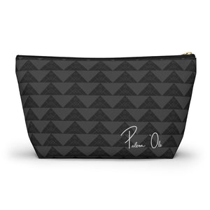 ‘Io Script Accessory Pouch w T-bottom (Gray)