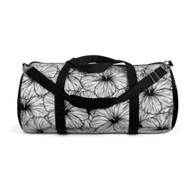 Load image into Gallery viewer, Hibiscus Duffel Bag (B&amp;W)
