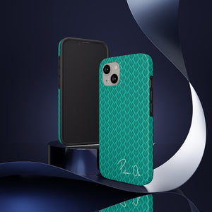 Spear Script Phone Case (Teal)