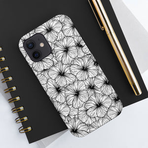 Hibiscus Phone Case (B&W)