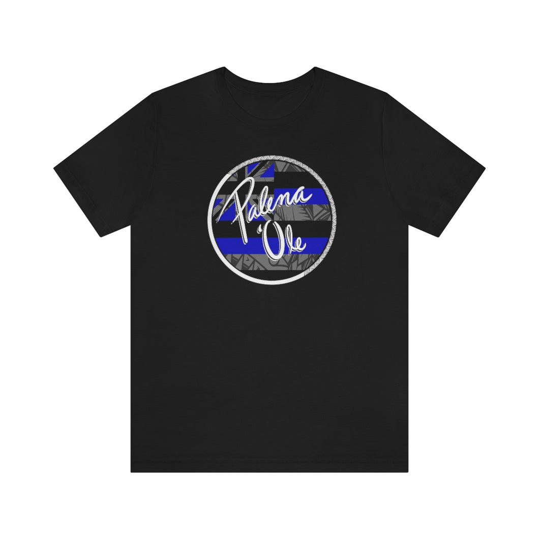 Kanaka Kollection Palena ‘Ole Flag Unisex Jersey Short Sleeve Tee (Royal Blue)