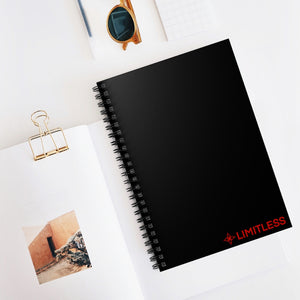 Red LIMITLESS Spiral Notebook - Ruled Line