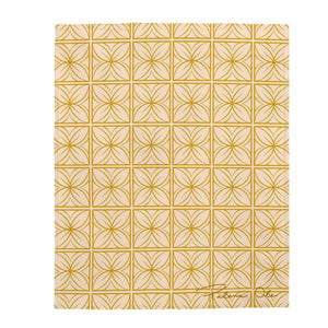 Lani Velveteen Plush Blanket (Yellow)