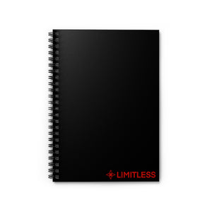 Red LIMITLESS Spiral Notebook - Ruled Line