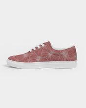 Load image into Gallery viewer, Hibiscus Women&#39;s Lace Up Canvas Shoe (Light Pink)
