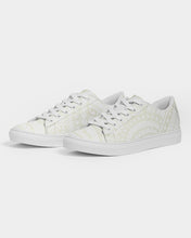 Load image into Gallery viewer, Men&#39;s Faux-Leather Tribal Sneaker (Cream)
