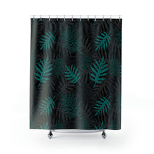Load image into Gallery viewer, Laua’e Shower Curtain (Teal)

