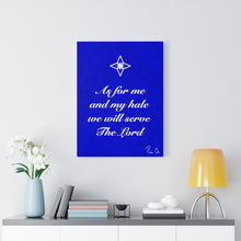 Load image into Gallery viewer, Scripture Canvas Gallery Wraps (Blue)
