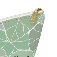 Load image into Gallery viewer, Light Kalo Script Accessory Pouch w T-bottom
