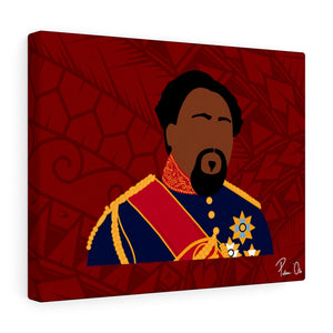 King Kamehameha V Canvas Gallery Wraps (Red)