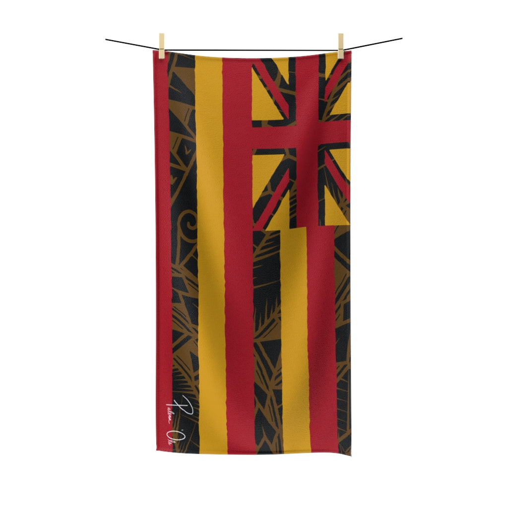 Tribal Flag Polycotton Towel (Yellow)