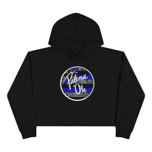 Kanaka Kollection Palena ‘Ole Flag Cropped Hoodie (Royal Blue)