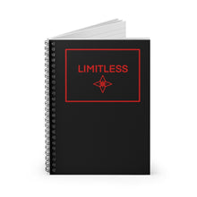 Load image into Gallery viewer, Red LIMITLESS Square Spiral Notebook - Ruled Line
