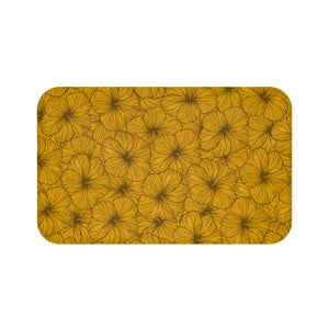 Hibiscus Bath Mat (Yellow)