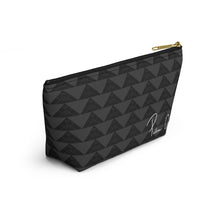 Load image into Gallery viewer, ‘Io Script Accessory Pouch w T-bottom (Gray)
